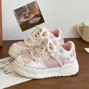 TAVIMART  -  Korean Shoes Wedge Basket Clogs Platform Casual Female Sneakers Dress Flats Women Autumn Modis Sports Creepers New Fall Lei