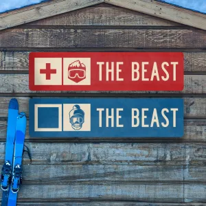 The Beast Ski Trail Metal Sign