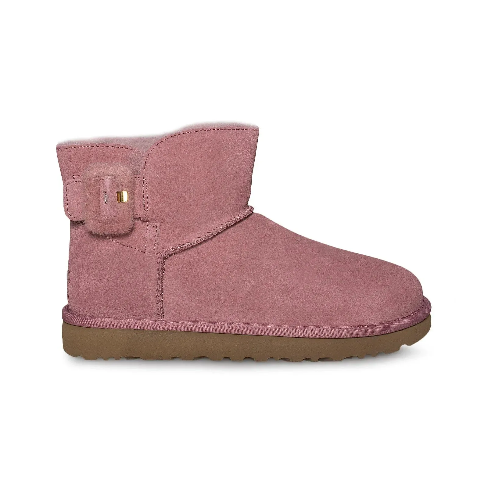 UGG Mini Fluff Buckle Pink Dawn Boots - Women's