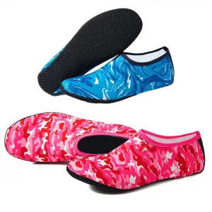 US 2 Pairs Outdoor Beach Swimming Aqua Socks Quick-Dry Barefoot Shoes Men Women