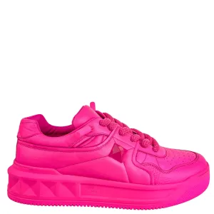 Valentino One Stud Sneakers in Pink