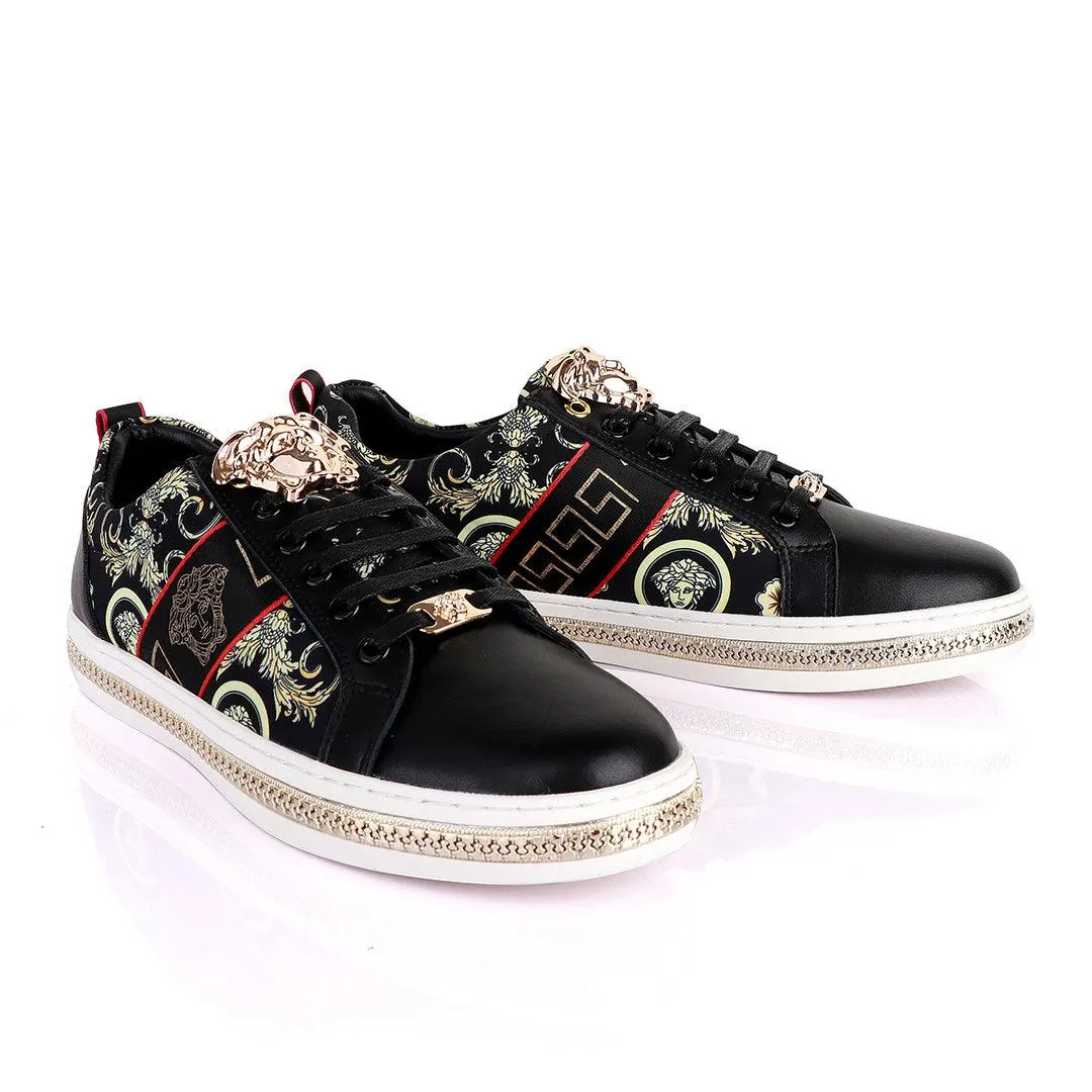 Versace Medusa Head Black and Vintage  Sneakers