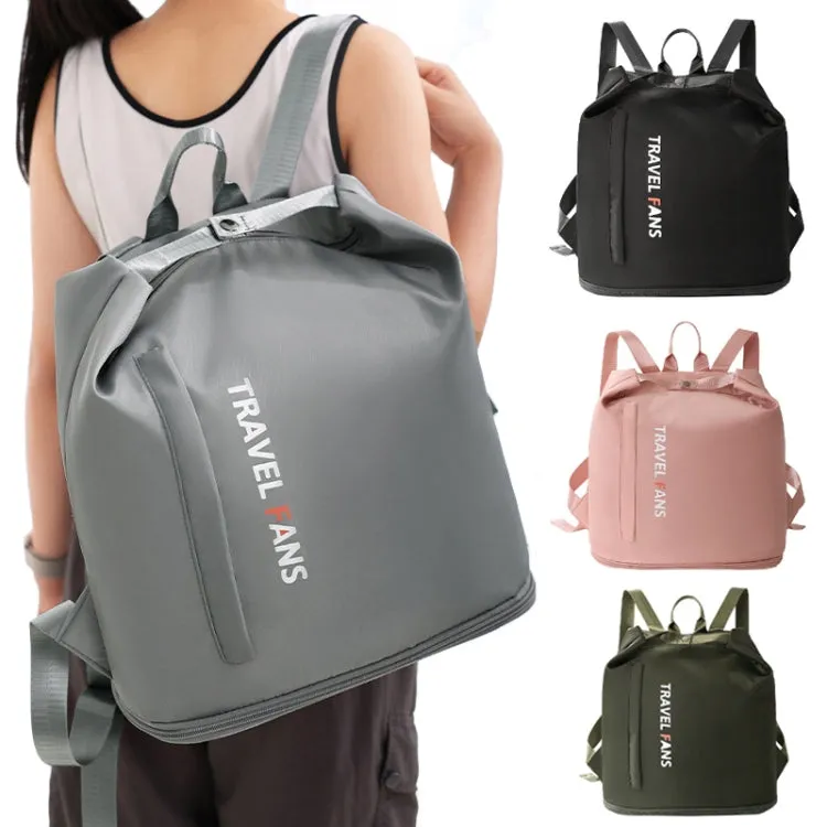 Waterproof Swimming Backpack Wet/Dry Separate Gym Bag Business Trip Clothes Shoes Storage Bag(Grey)