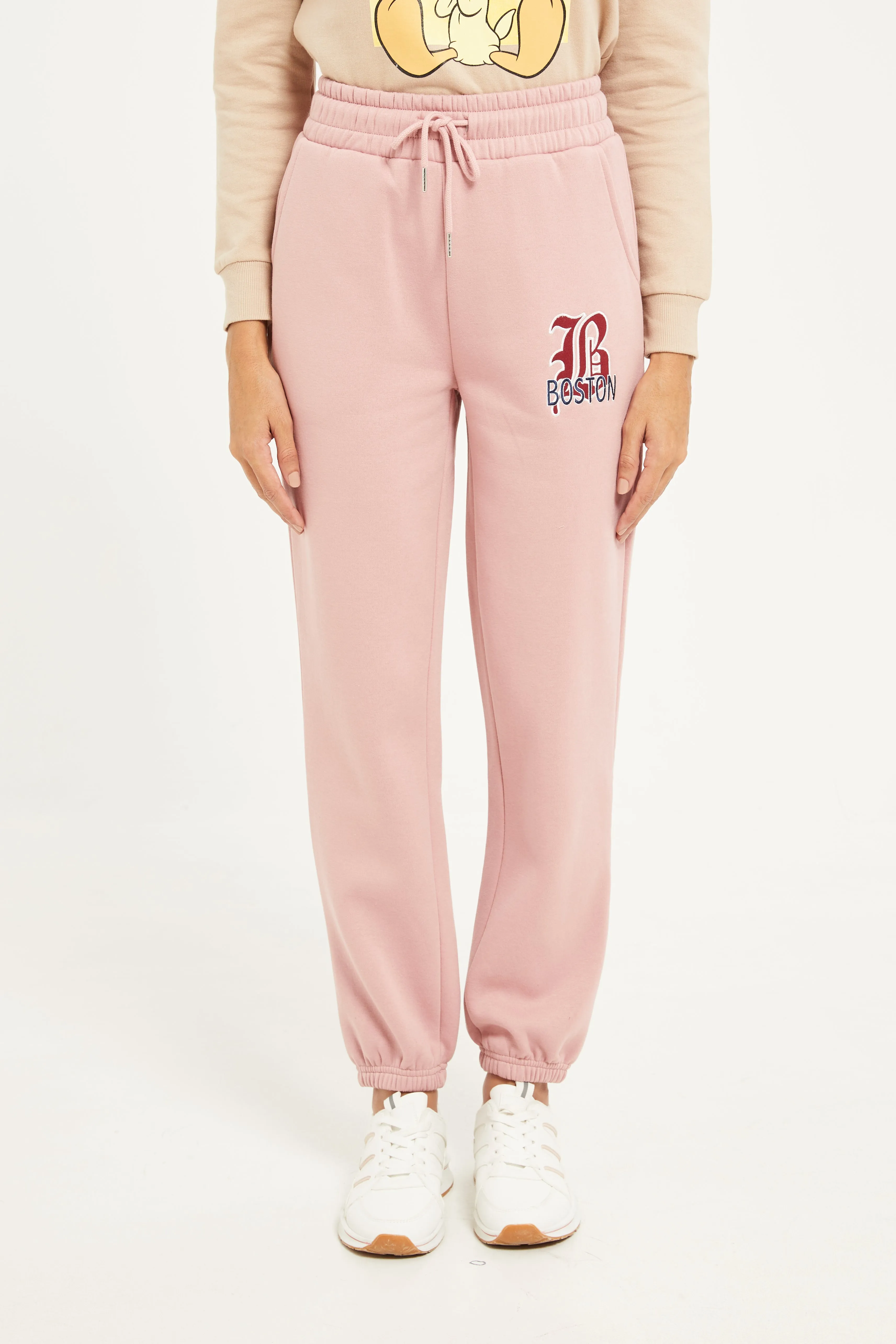 Women Pink Printed Jogger