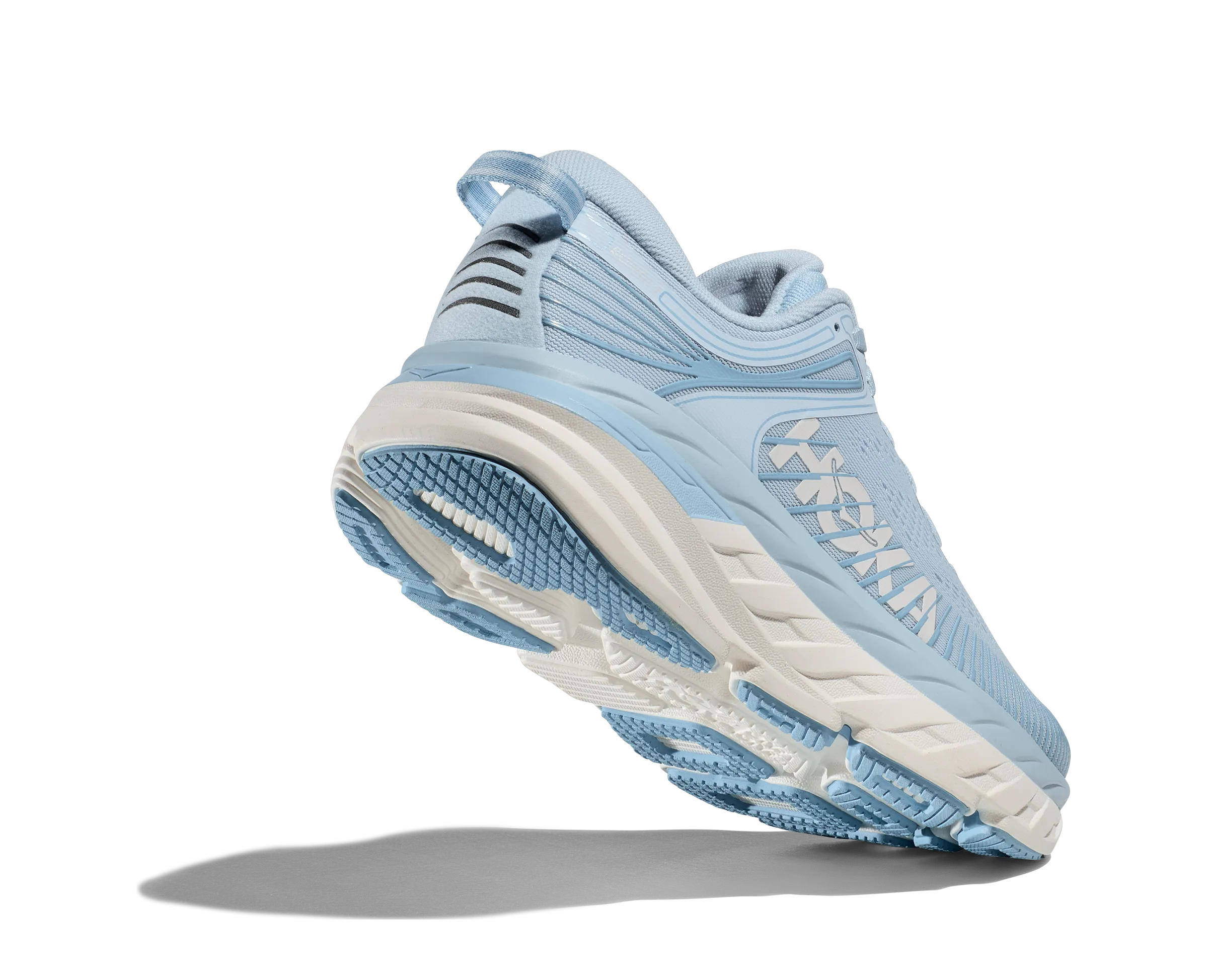 Women's Hoka Bondi 7 Color: Ice Water / White (WIDE WIDTH)