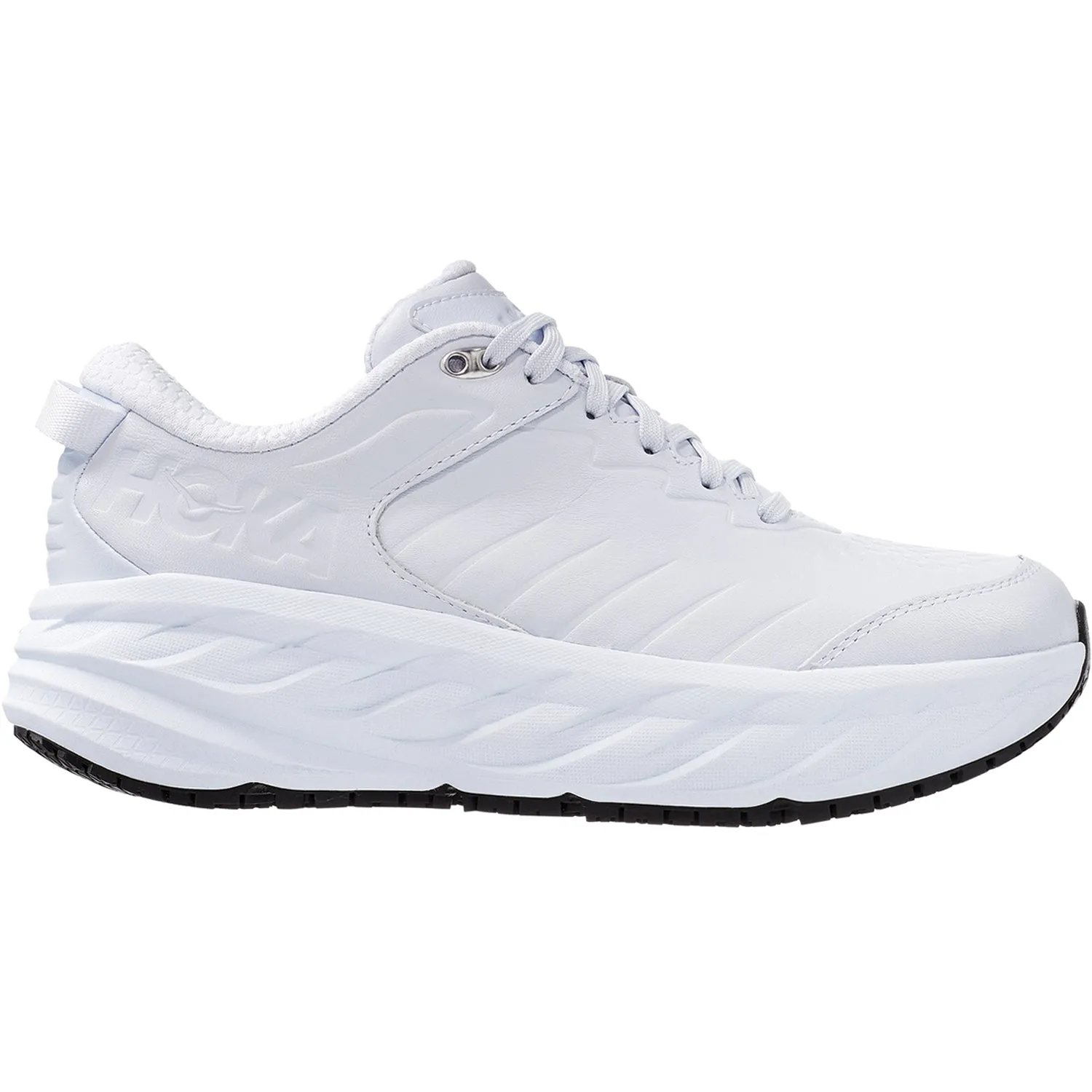 Women's Hoka Bondi SR White Leather