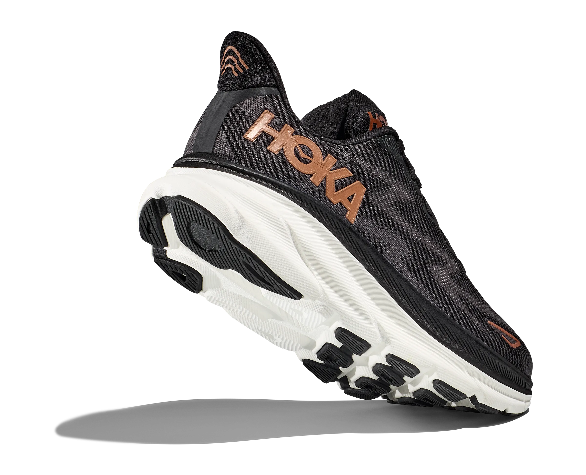 Women's Hoka Clifton 9 Color: Black/Copper