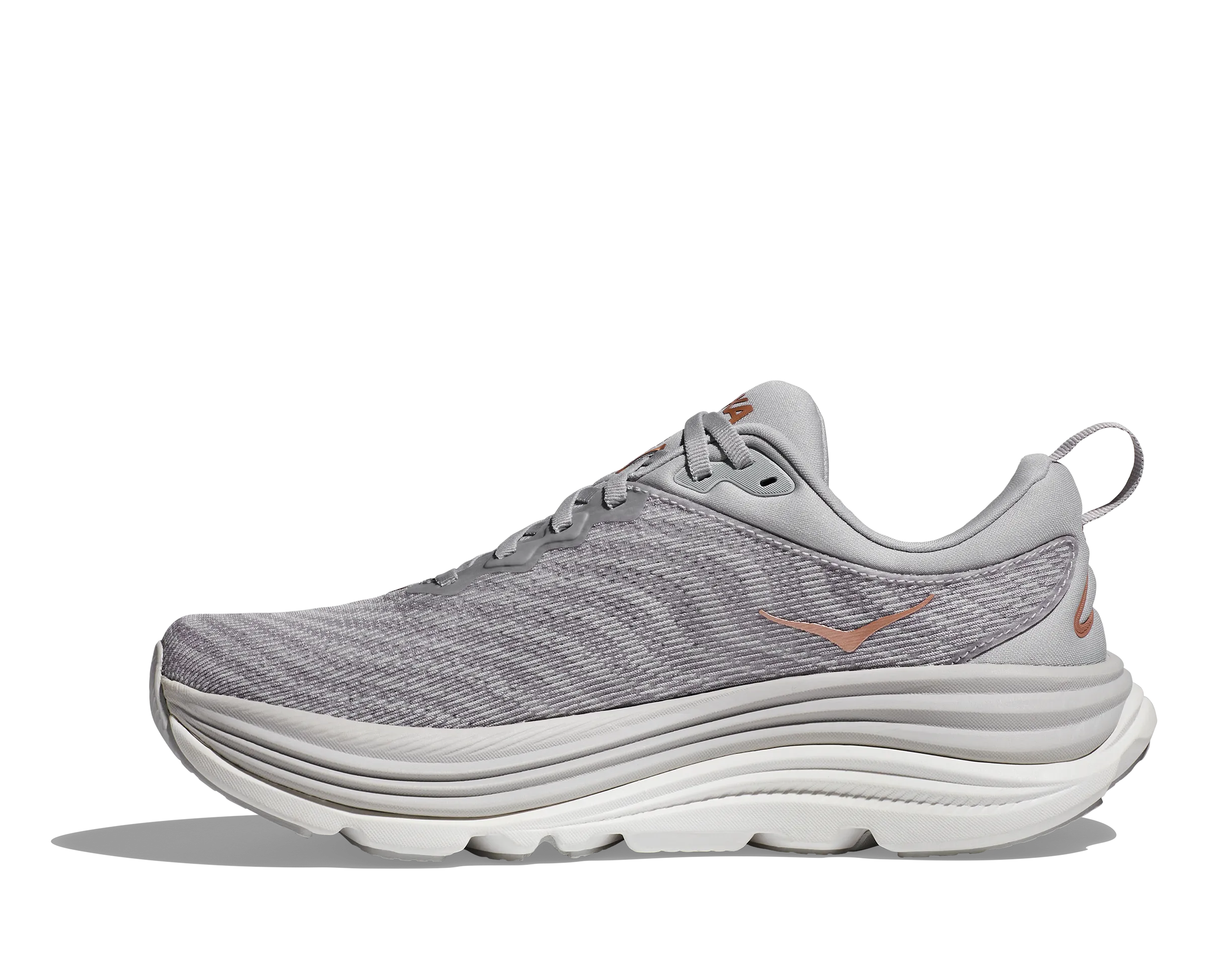 Women's Hoka Gaviota 5 Color: Harbor Mist / Rose Gold (WIDE WIDTH)