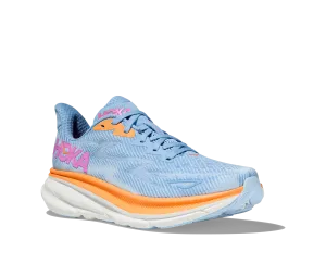 Women's Hoka One One Clifton 9 Color: Airy Blue / Ice Water (WIDE WIDTH)