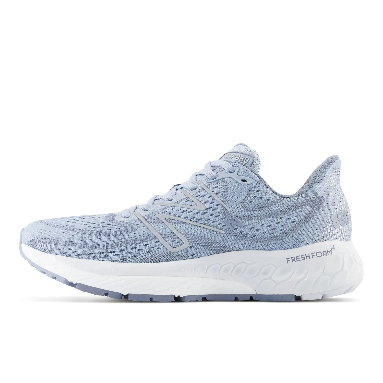 Women's New Balance Fresh Foam X 880v13 Color: Light Arctic Grey and Light Silver Metallic