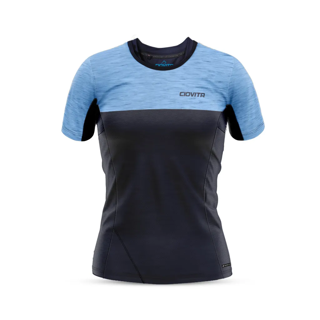 Women's Opera Short Sleeve Trail Tee (Cyan)