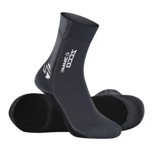 ZCCO 3mm Warm Non-Slip Diving Socks Anti-Wear Ankle Fins, Size:33-34(Grey)