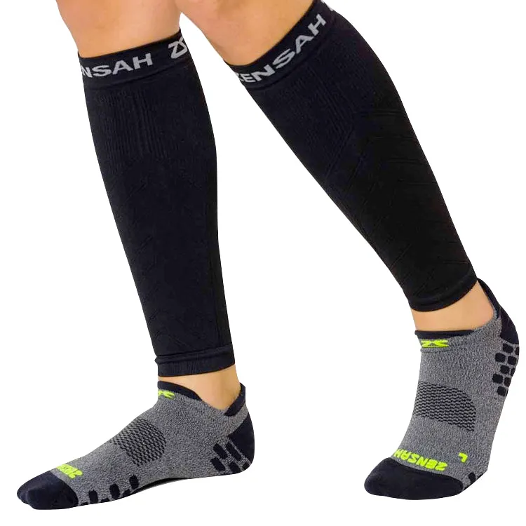 Zensah Compression Leg Sleeves Black