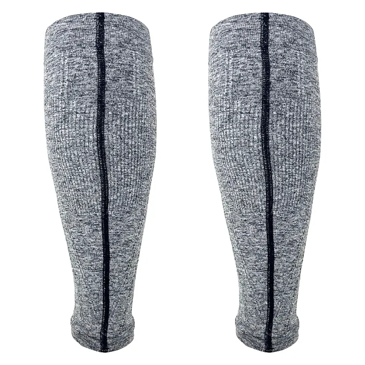 Zensah Compression Leg Sleeves Heather Grey